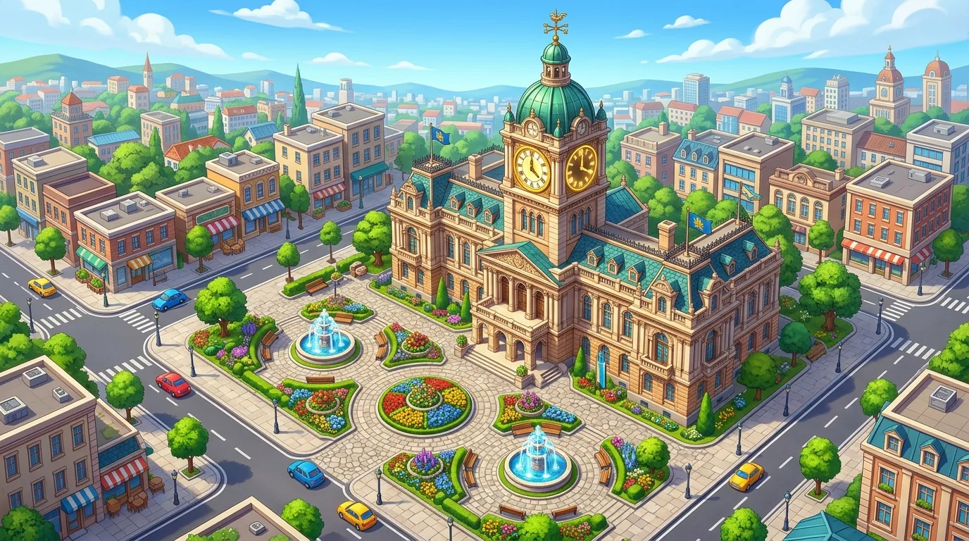Completed Grand City Hall after restoration